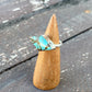 Turquoise #8 Stamped Arrow Ring