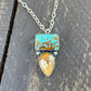 Number 8 Turquoise & Owyhee Picture Jasper Necklace