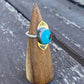 Egyptian Turquoise Stamped Ring