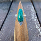 Chrysocolla Arrow Accent Stamped Ring