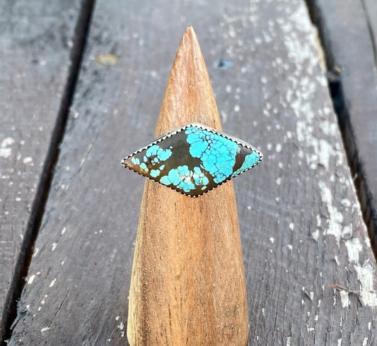 #8 Turquoise Stamped Ring