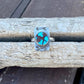 Egyptian Turquoise Arrow Stamped Ring