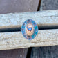 Stamped “Cowboy Hat” Mexican Fire Opal Ring