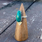 Chrysocolla Arrow Accent Stamped Ring