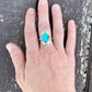 Egyptian Turquoise Stamped Ring